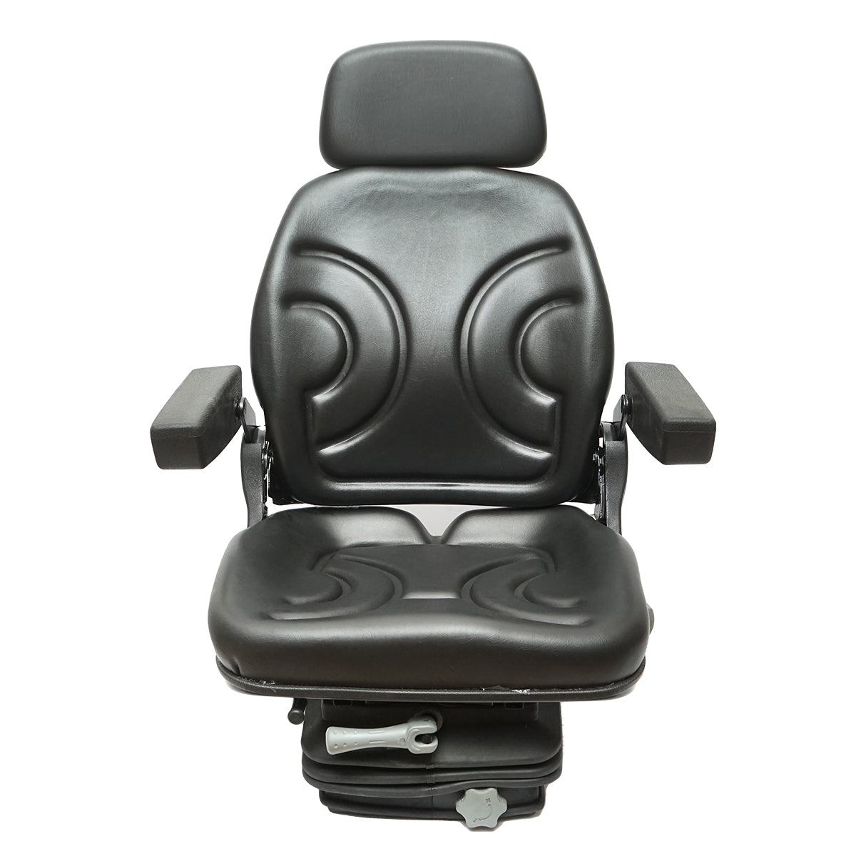 Universal adjustable chair with armrest and headrest shock absorber for Forest Tractor
