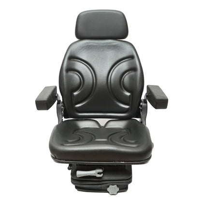 Universal adjustable chair with armrest and headrest shock absorber for Forest Tractor