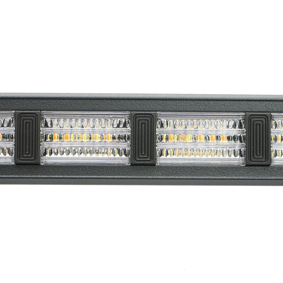 Set of 2 strobe LED lamps with suction cups, 96W, 9-30V, 5 colors, 8 modules 385x40x36mm