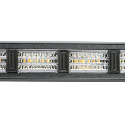 Set of 2 strobe LED lamps with suction cups, 96W, 9-30V, 5 colors, 8 modules 385x40x36mm
