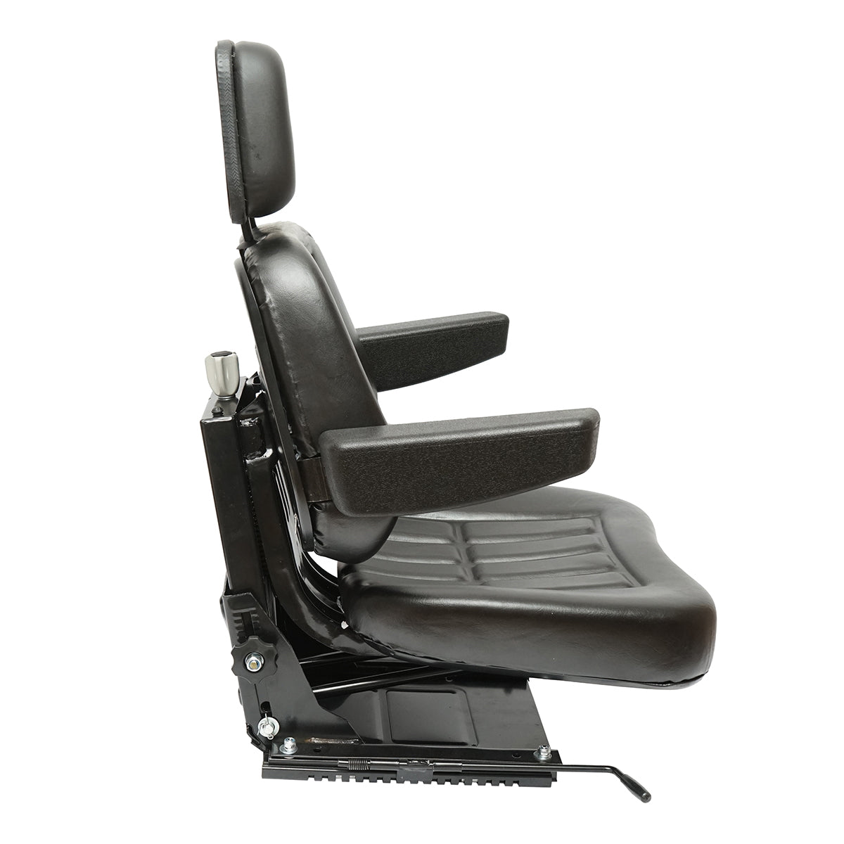 Universal adjustable seat for tractor with armrests 765x515mm