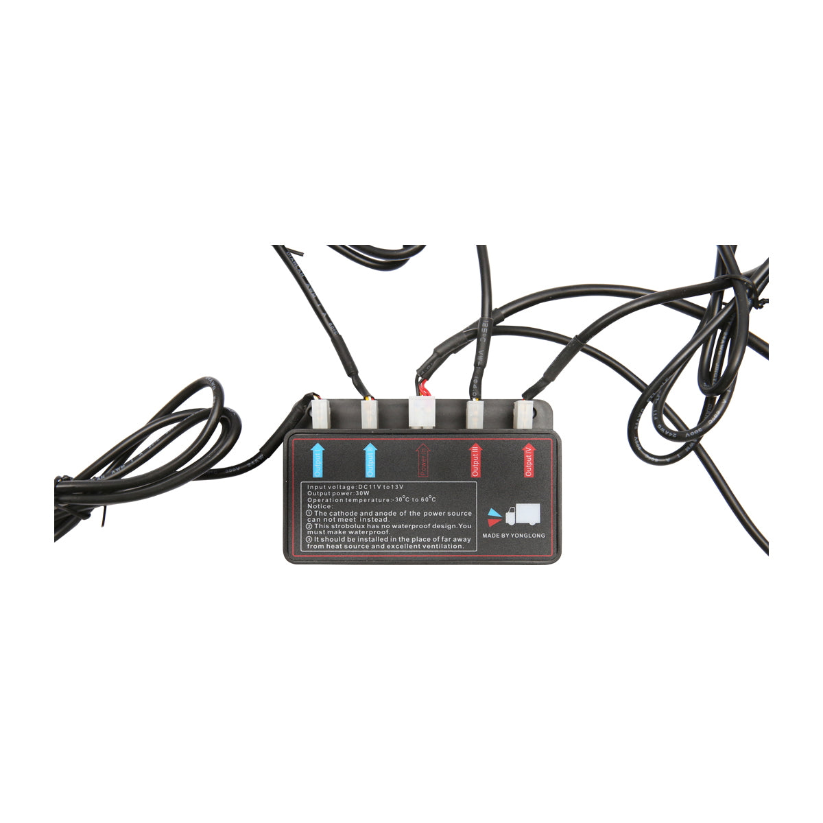 Set of 8 strobe lights with 3 LEDs, yellow light 12V Breckner Germany
