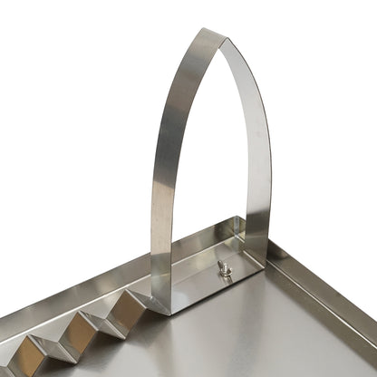 Stainless steel tray for decapping 600x700x30mm