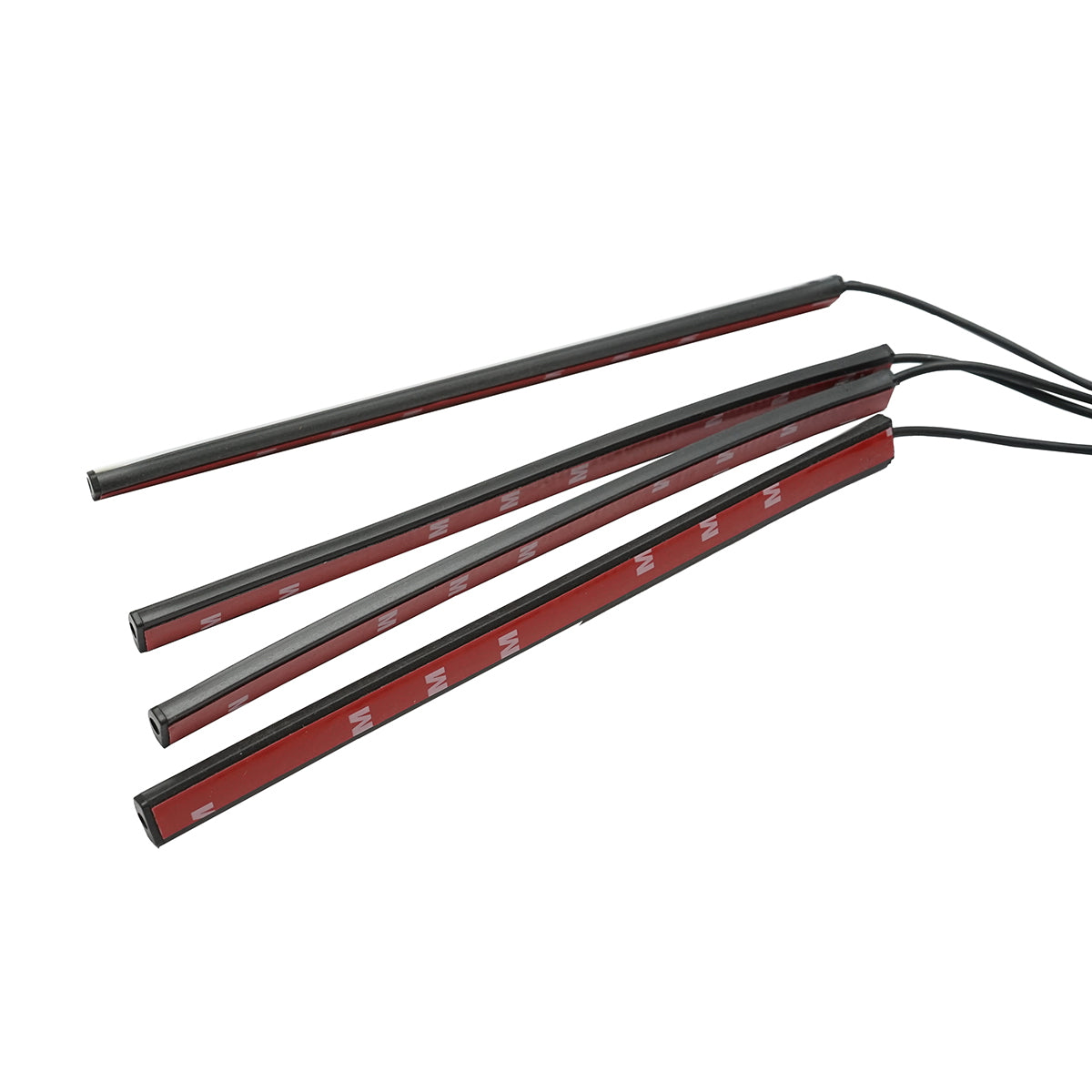 12V car ambient LED light strip with remote control, music control 4x267mm RGB Breckner Germany