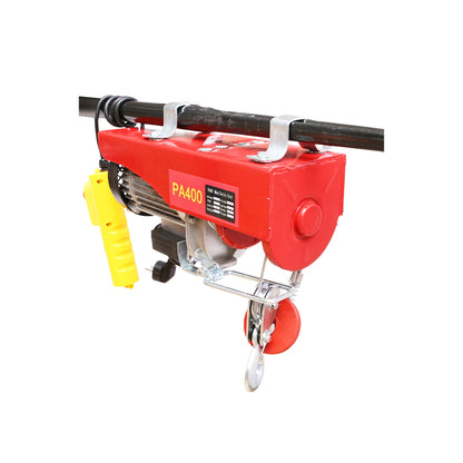 Electric hoist/crane 220V/50Hz 850W, maximum load 200/400Kg, lifting speed 5-10m/min, lifting height 6-12m, IP40 protection