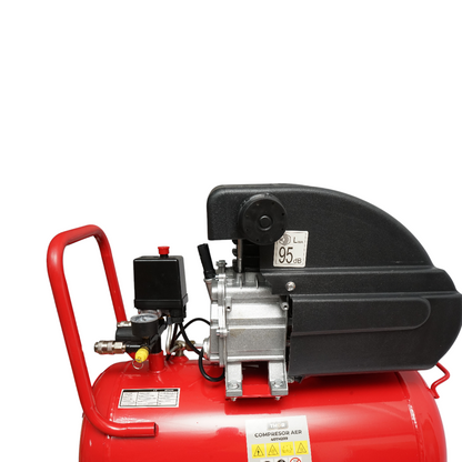 Air compressor with a volume of 50L, motor power 1.5KW/2HP, maximum pressure 8 bar, air intake volume 195L THOR