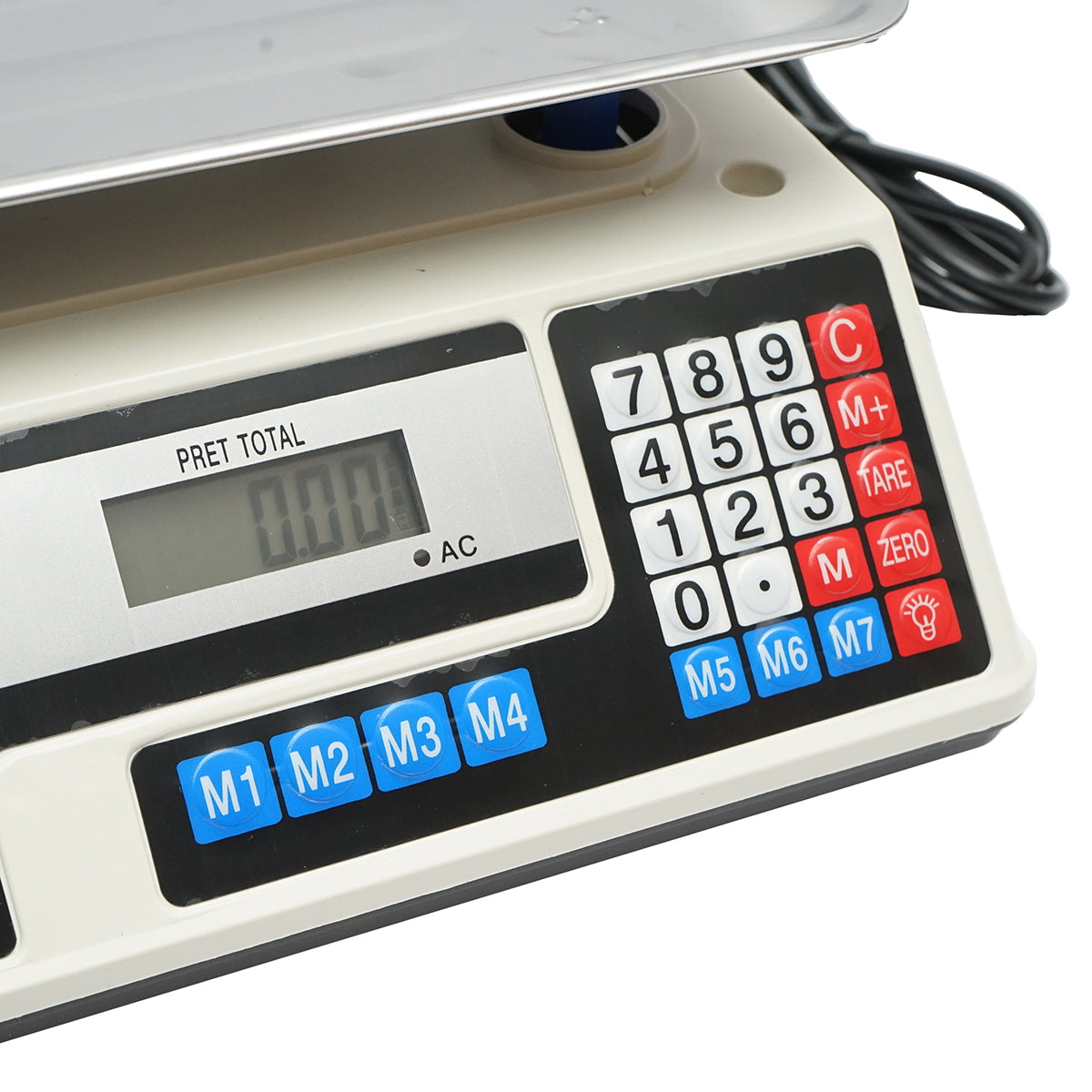 Electronic scale with LCD screen, capacity 40 Kg with 4V battery Breckner Germany