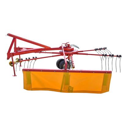 Spider type rotary rake with a working width of 2.80m, required power 20-80HP with 6 arms, 280Kg Konig Traktoren