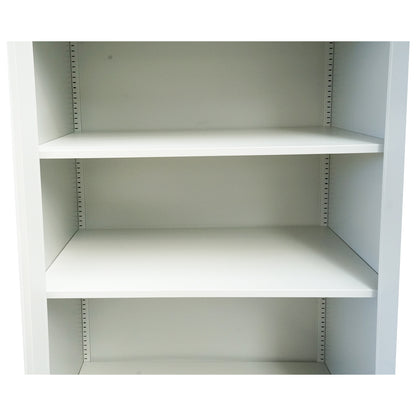 Metal cabinet locker type 1950x920x500mm with 2 secured doors, shelves and bar, gray Breckner Germany