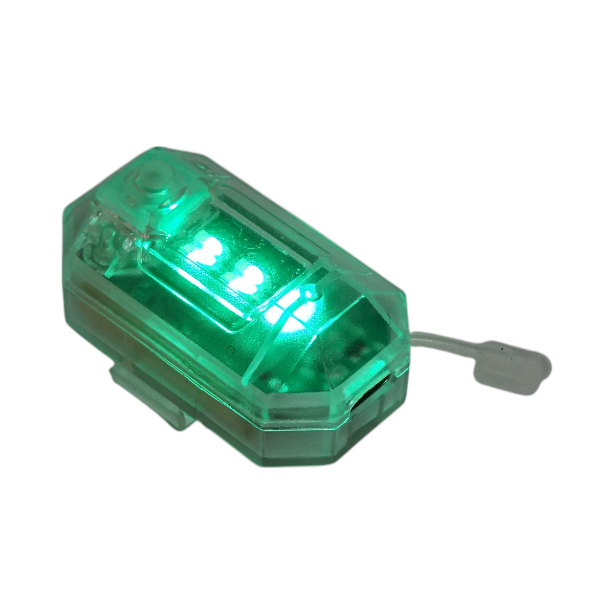 Set of 4 RGB strobe LED lights with remote control, 10 modes, 8 colors, 150mAh rechargeable lithium battery USB-C IP65