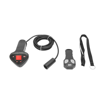 Complete hydraulic winch with remote control, steel cable, power supply voltage 12V, maximum load 6T (13300lbs)