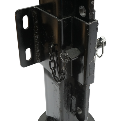 Adjustable support leg trailer with crank 60-100cm, lateral fixing, maximum load 4000 Kg