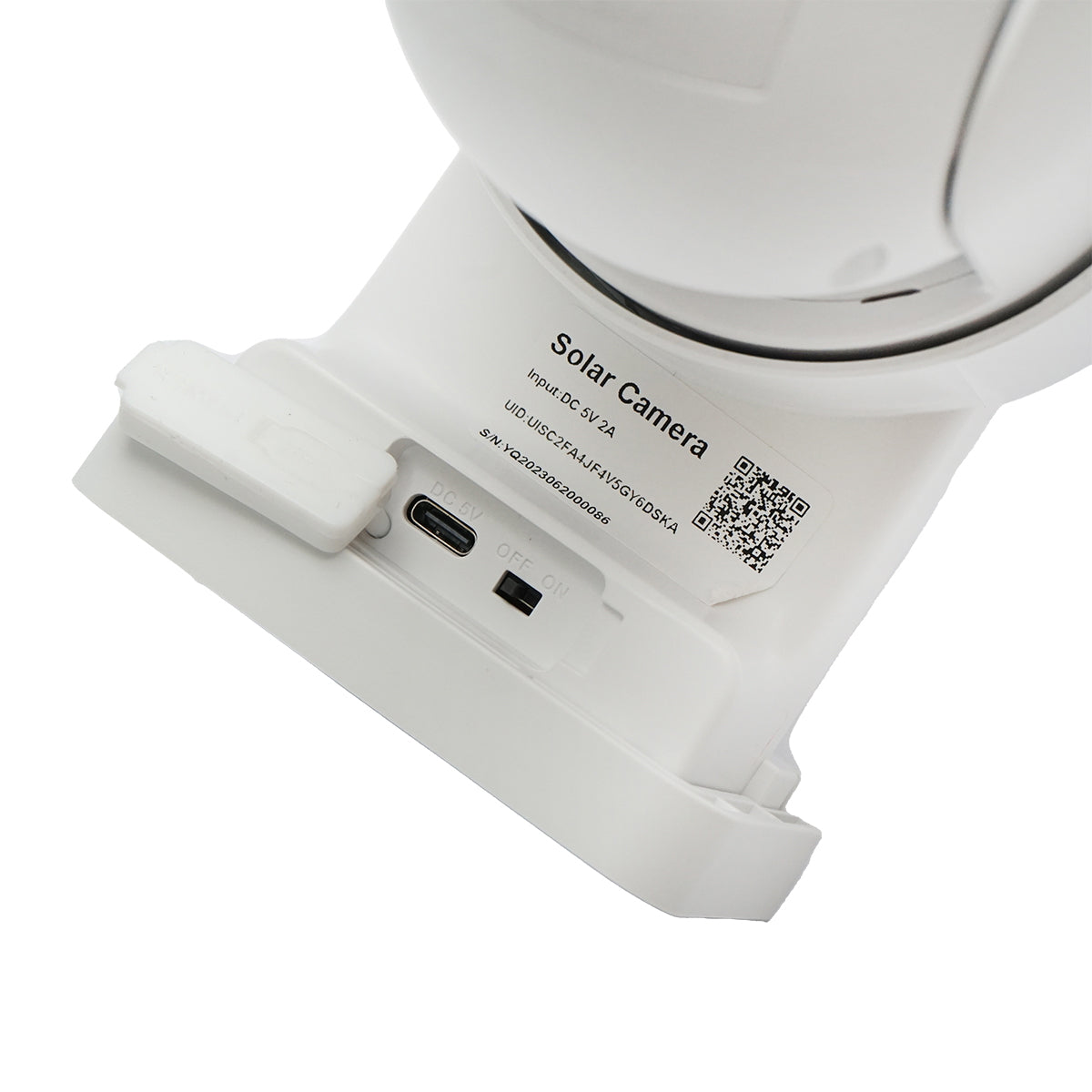 4MP surveillance camera, WIFI rotating with a 5W solar panel, PTZ, 1080P, UBOX
