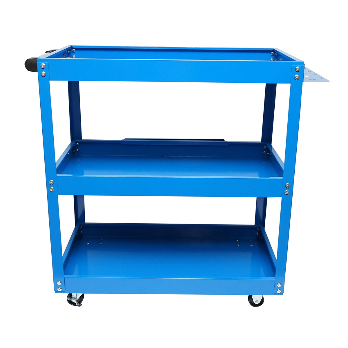 Metal cart on wheels with 3 shelves for tools 660x360x730mm