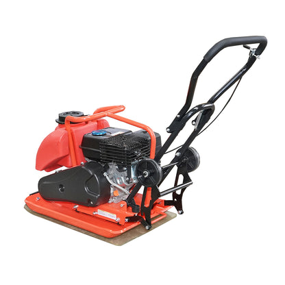 C100-A plate compactor with a working surface of 690x460mm, standard euro 5 engine, 196CC/6.5HP, 5400 RPM, 106Kg with Breckner Germany water tank.