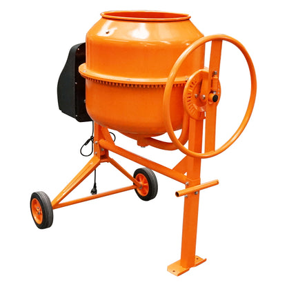 Concrete mixer 550 W, tub volume 140L, gear and crown made of cast iron, 48 kg Breckner Germany