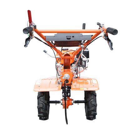 7.5 HP tiller with a mower, 4-stroke gasoline engine, 2+1 speeds, gear transmission, working width 100cm, wheels 4.00-8 Breckner Germany