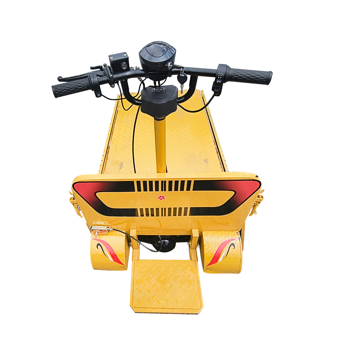 Electric platform trolley with shutters for transporting goods 800W, 48V, 1.5x0.8m maximum load 800Kg THOR