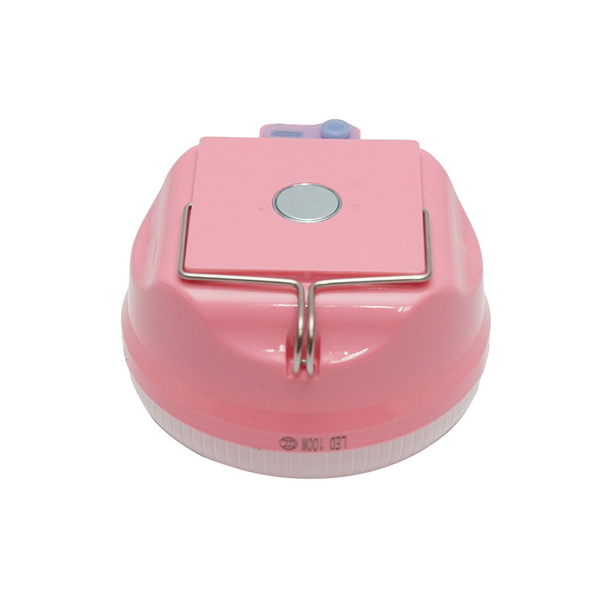 100W LED lamp with 1200mA battery and USB charging, pink