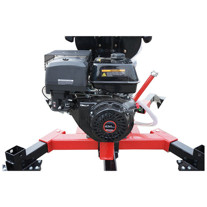 Mini excavator for ATV with 15HP engine, 420CC gasoline, towable, 360 degree rotation