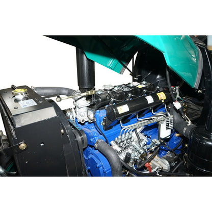 80HP 4x4 tractor, green with semi-cabin series 804