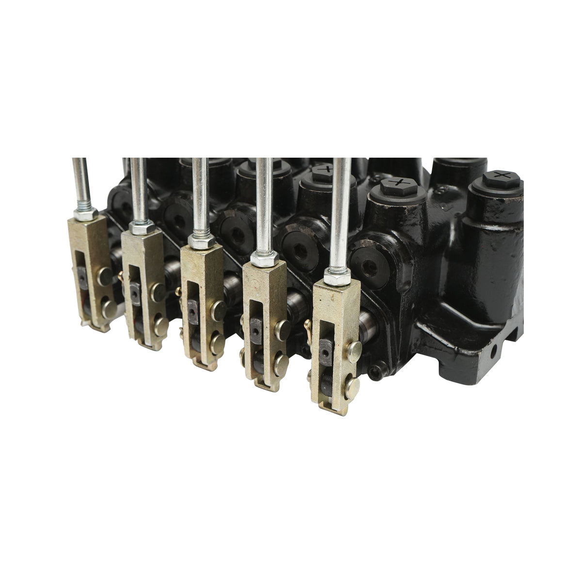 Hydraulic distributor with 5 ways with levers