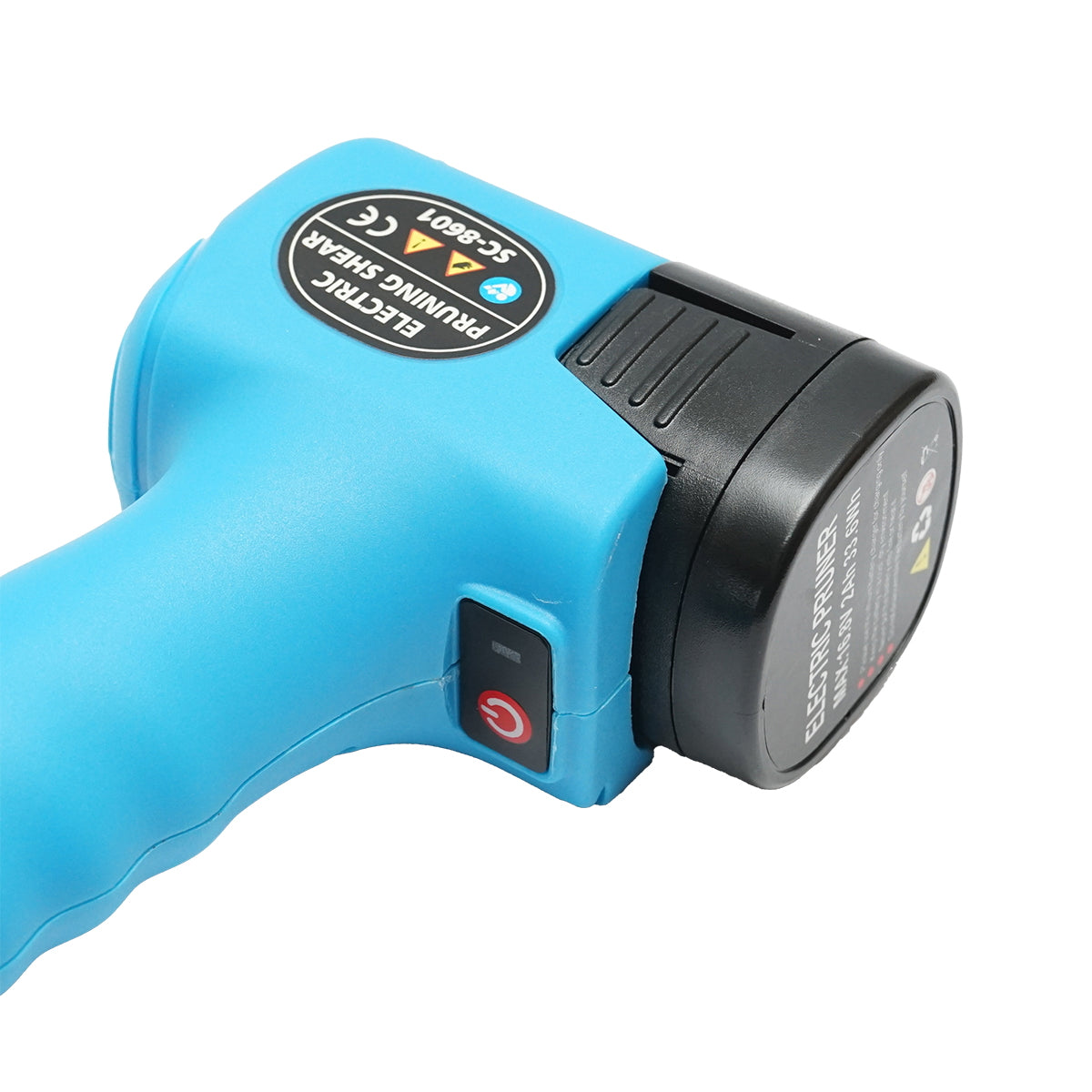 850W electric garden shears with 2 Li-ion 16.8V batteries, diameter 0-25mm