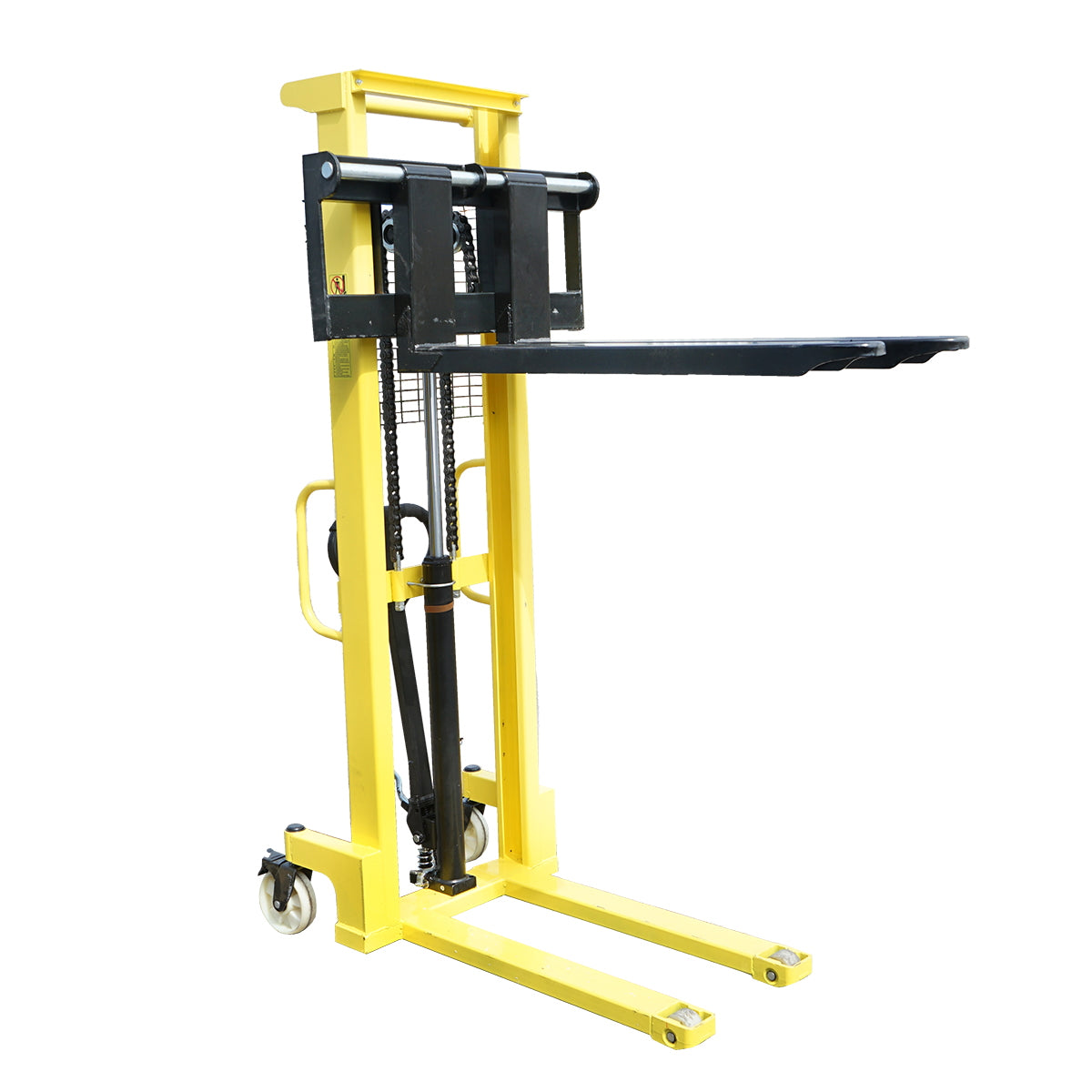 Manual pallet with a maximum load of 1T and a maximum height of 1.6m