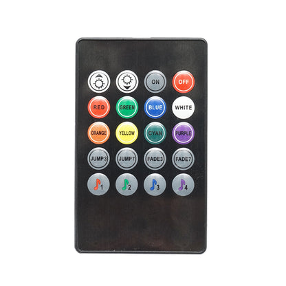 Interior car ambient light kit RGB LED 12V/6A with remote control