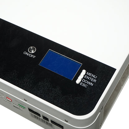 Li-ion LifePo4 Battery 5.12KWA, 51.2V, 100Ah with BMS, Bluetooth, LCD display, temperature protection, Leoch Battery parallel connection.
