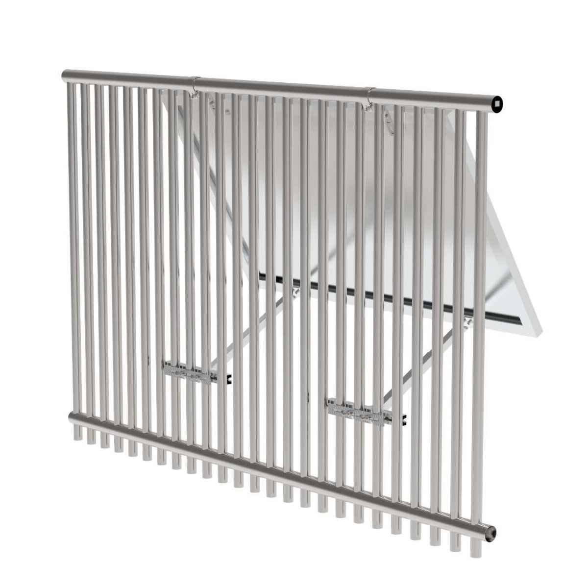 Mounting system for solar photovoltaic panel structure with balcony attachment