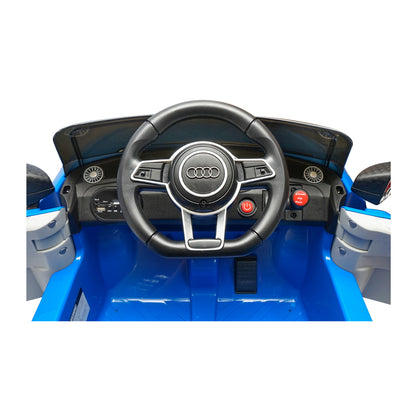 Electric car with 6V/4Ah battery and remote control for kids Audi TT JE1198 blue
