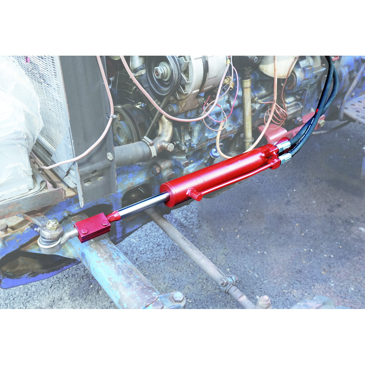 Complete power steering kit with Danfoss pump and hydraulic cylinder for U-445 with 4-cylinder engine