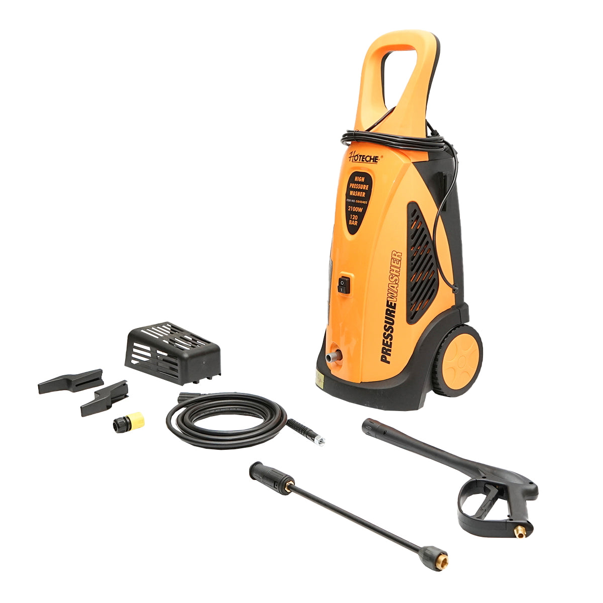 Pressure washer 120 Bar, power 2100W/220V maximum flow 7L/min Hoteche