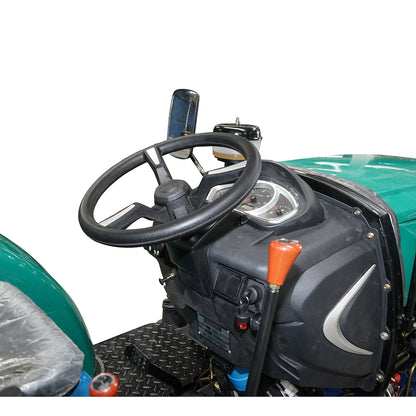 80HP 4x4 tractor, green with semi-cabin series 804