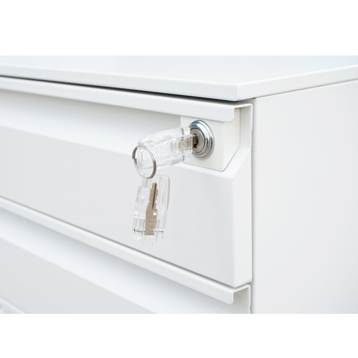 Classifier, metal filing cabinet 3 drawers with wheels 600X390X520mm, RAL7035 Breckner Germany
