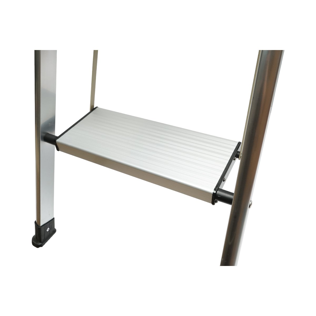 Foldable aluminum ladder, 4 anti-slip steps, height 143cm, maximum load 150Kg Crownman