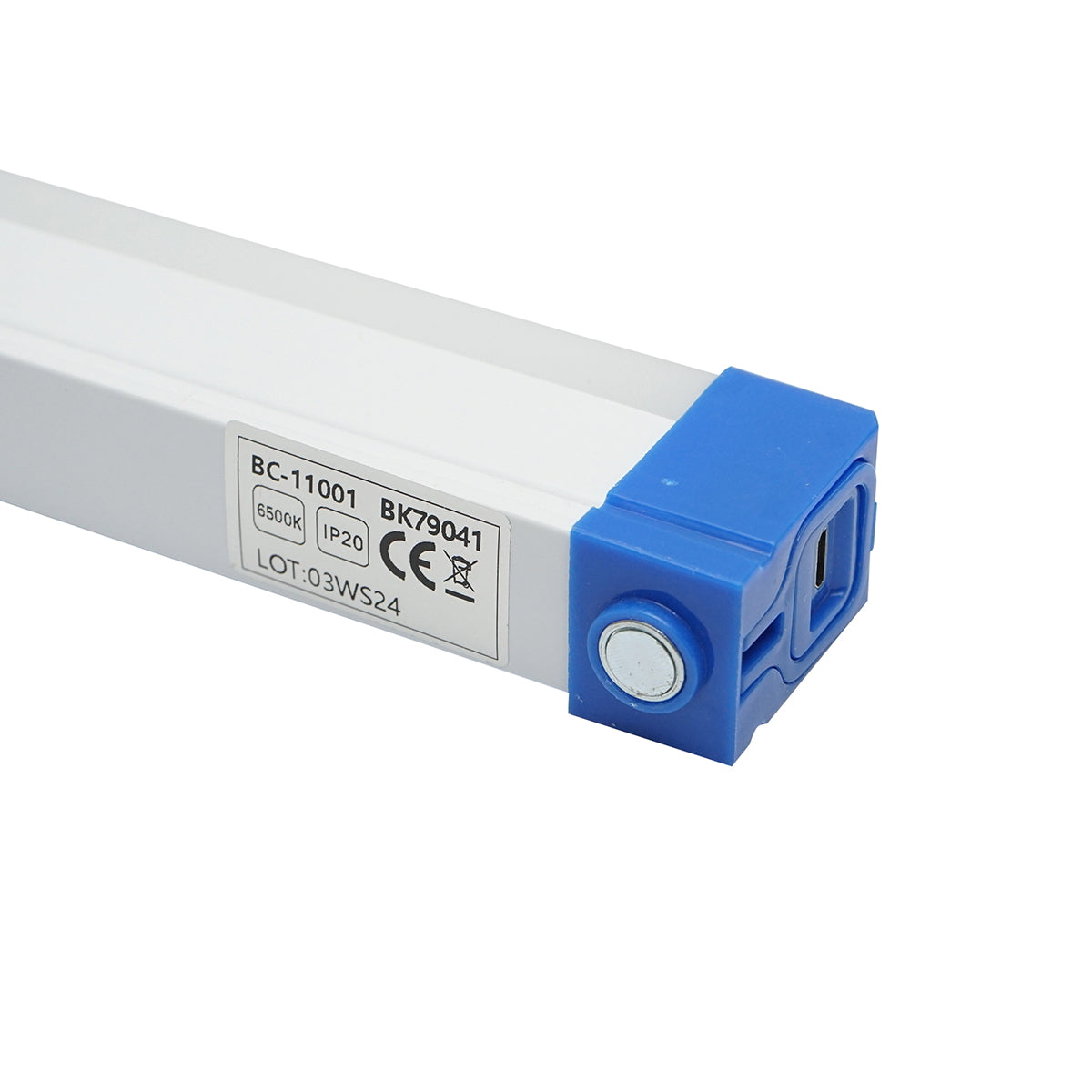 30W LED lamp, 6500K with magnetic attachment and rechargeable battery 1200mAh 170x23x38mm IP20 Breckner Germany
