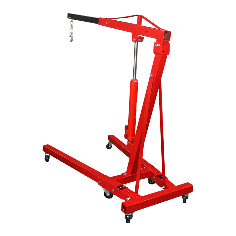 Folding hydraulic crane type giraffe for workshop 2T