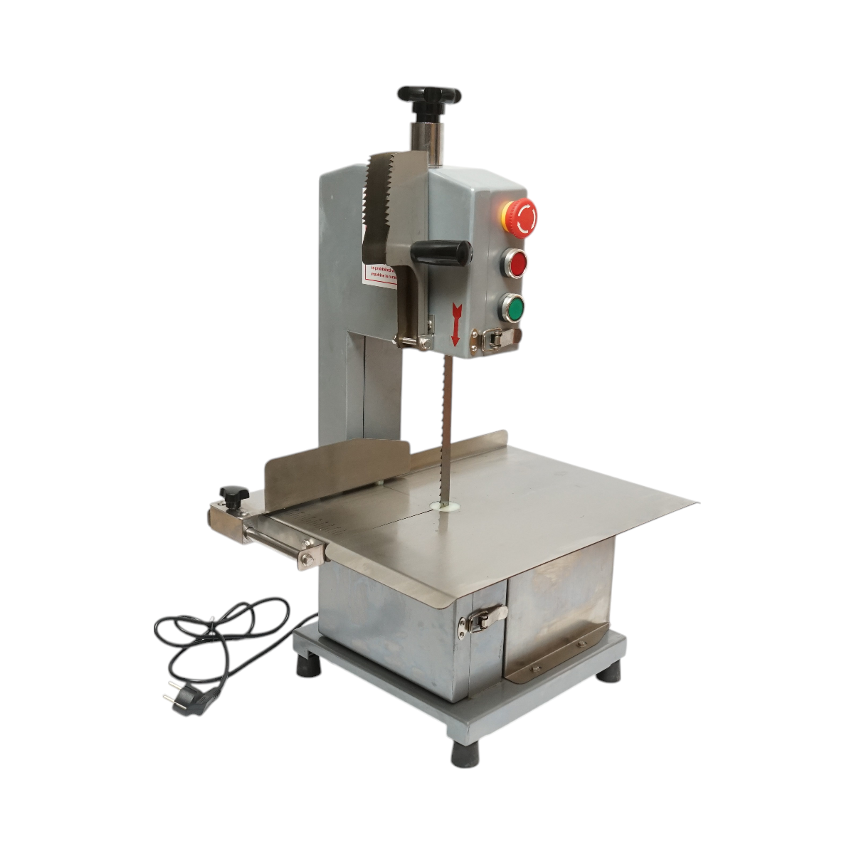 Electric meat and bone cutting machine 850W, 220V, cutting speed 9.5 m/s, saw blade 1200mm