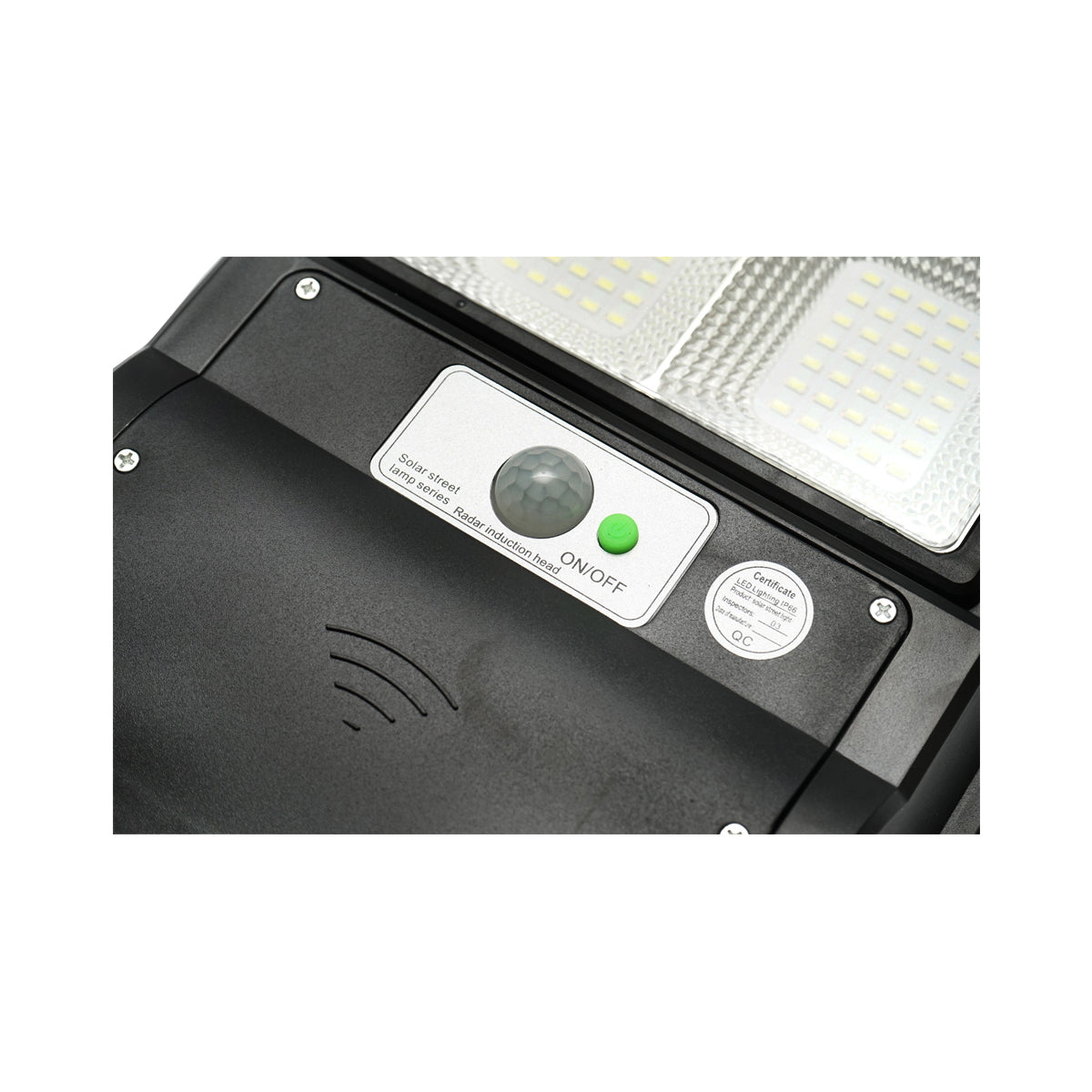 Solar LED street light 200W, 6500K, IP65 cold light, motion sensor mounting on pole Breckner Germany