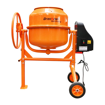 Concrete mixer 550 W, bucket volume 140L, gear and crown made of cast iron, 48 kg Breckner Germany