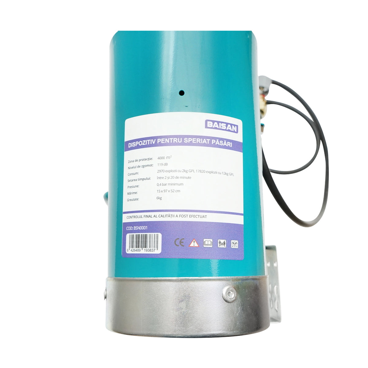 Gas explosion mechanical gun for scaring birds Baisan
