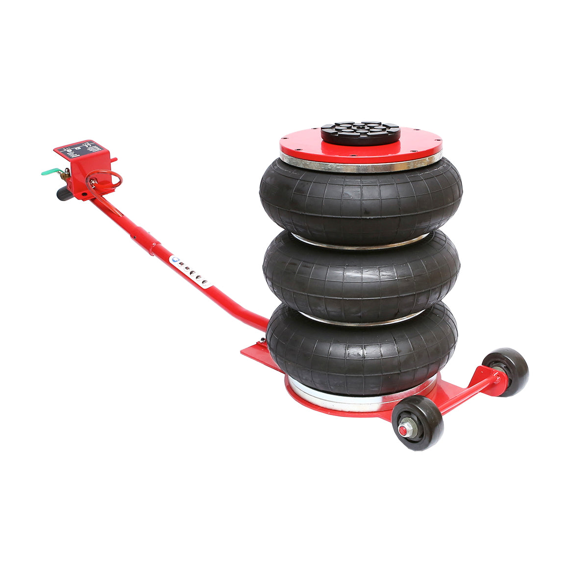 Professional pneumatic jack 145-400mm with air cushion, working pressure 8-12Bar. Maximum load 5T Breckner Germany