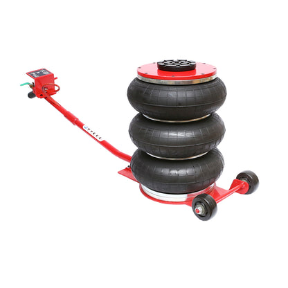 Professional pneumatic jack 145-400mm with air cushion, working pressure 8-12Bar. Maximum load 5T Breckner Germany