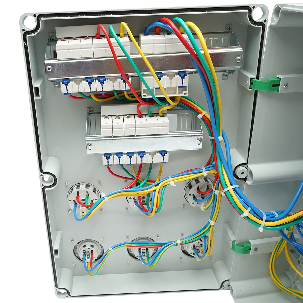 Group prize panel for site organization 3x415V/32A, 3x250V/16A, 10 modules, 540x360x180mm IP67 SUNTREE