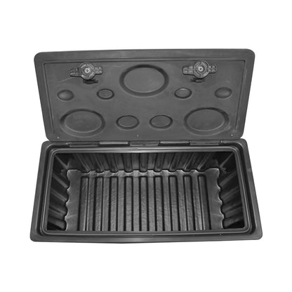 Tool box without support, made of black plastic 480x470x1000 mm