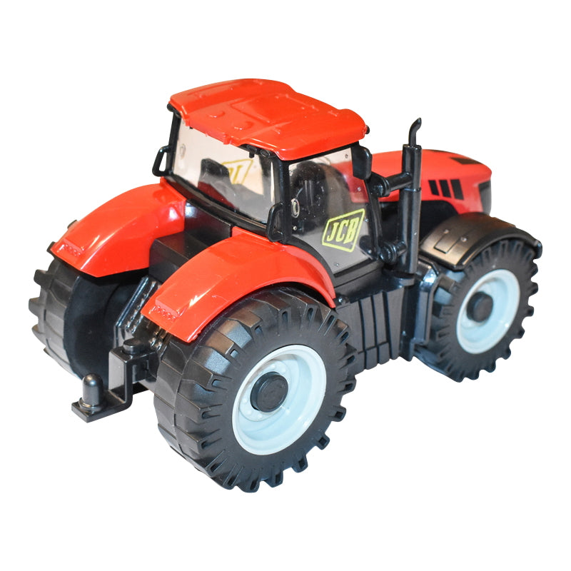 Red toy JCB tractor