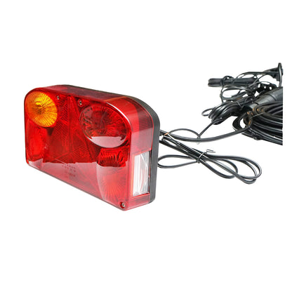 Universal trailer lamps with 7 functions, reflectors, wiring and 13P 12V socket Breckner Germany