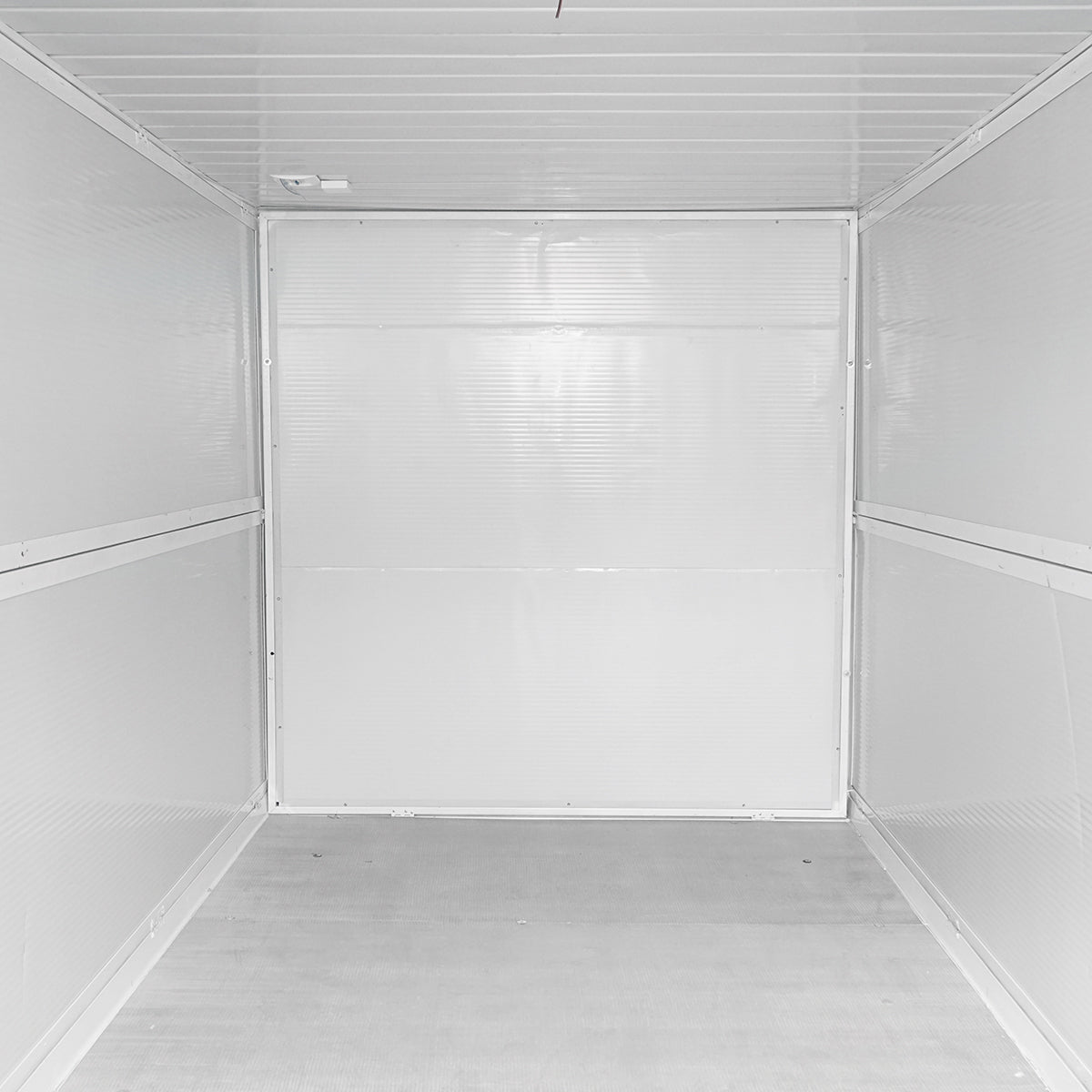 Foldable storage container 5800x2460x2510mm with double door and electrical installation